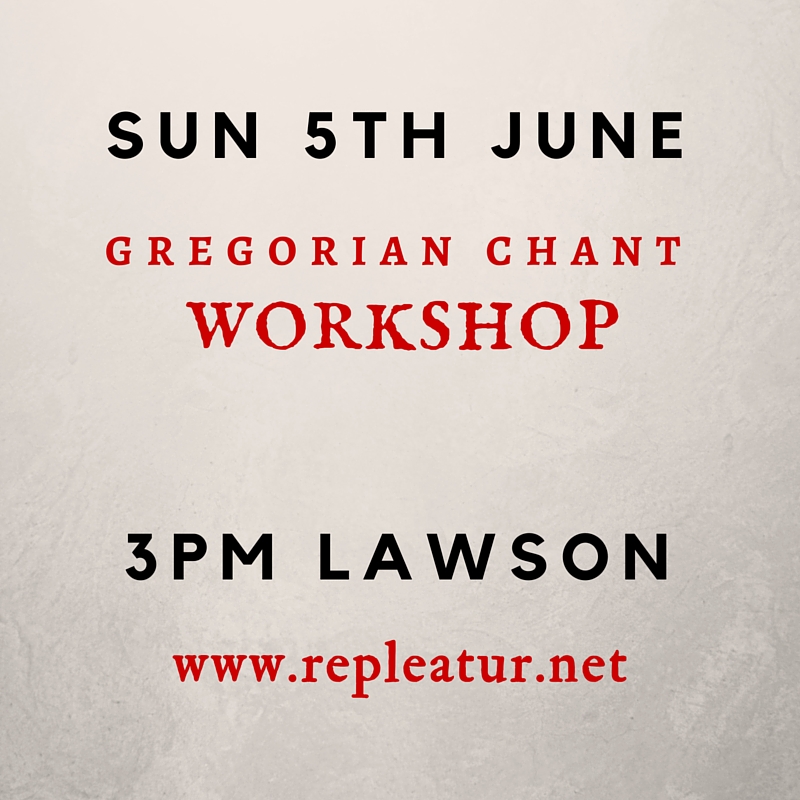 Workshop Sun 5th June 3pm Lawson